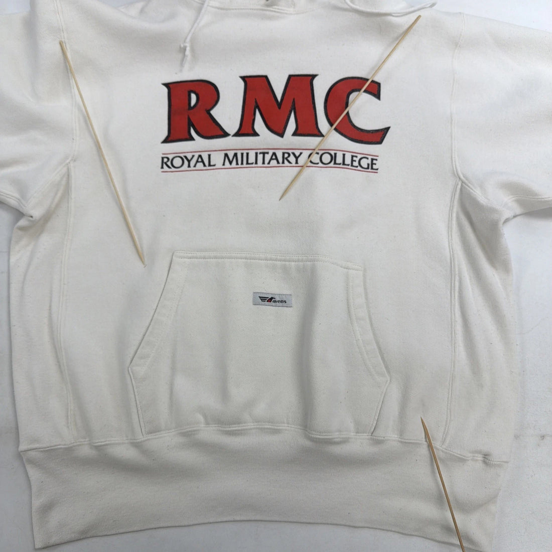 Vintage Royal Military College Sweatshirt Hoodie Size Large 90s