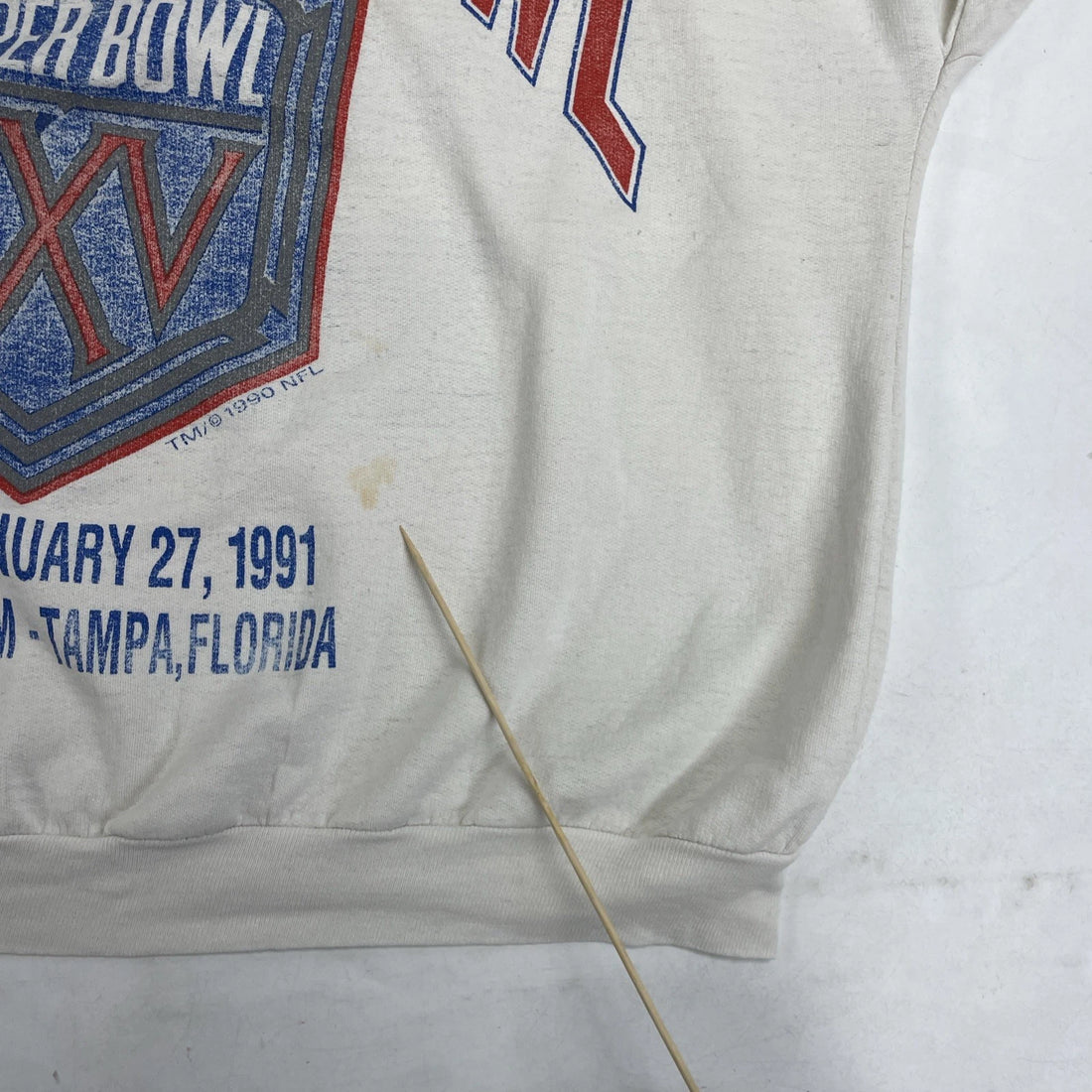 Vintage Buffalo Bills New York Giants Super Bowl XXV Sweatshirt XL 90s NFL