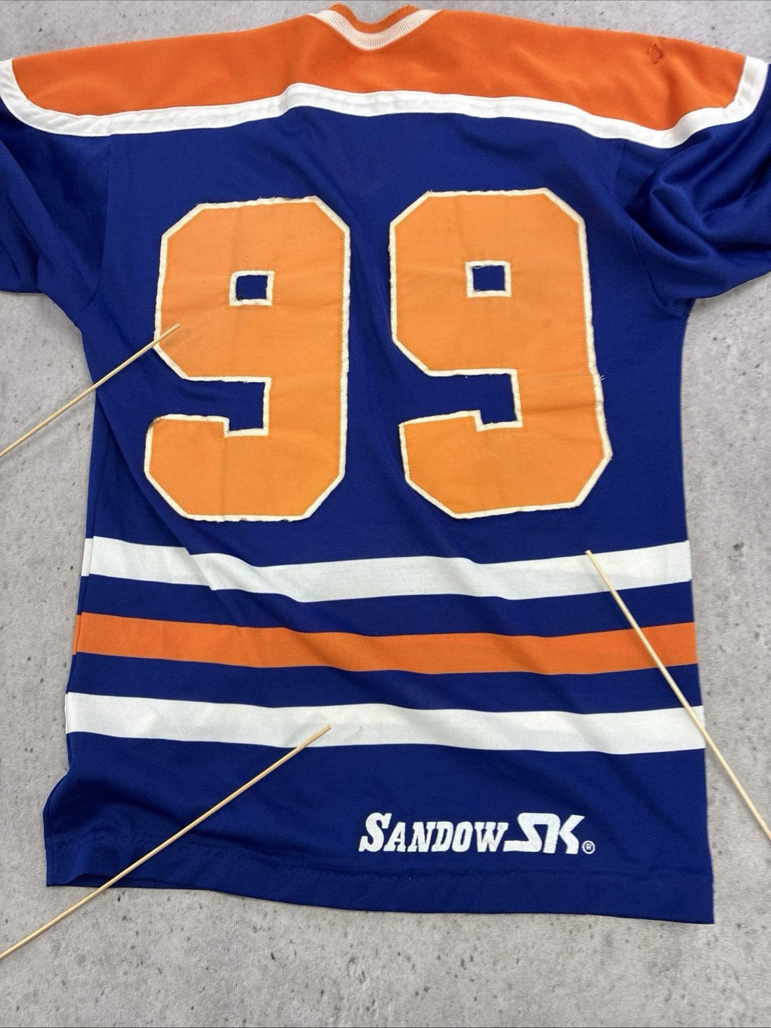 Vintage Edmonton Oilers Wayne Gretzky Sandow Jersey Size Small 80s NHL