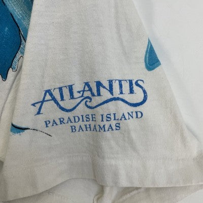 Vintage Atlantis Ocean Life T-Shirt Size XL Marine Nature All Over Print 90s