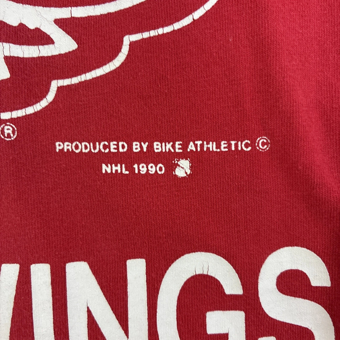 Vintage Detroit Red Wings T-Shirt Size XL 90s NHL