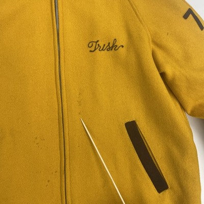 Vintage St. Pius X Wool Cheerleader Varsity Jacket Large Fordham Felt 1977 70s