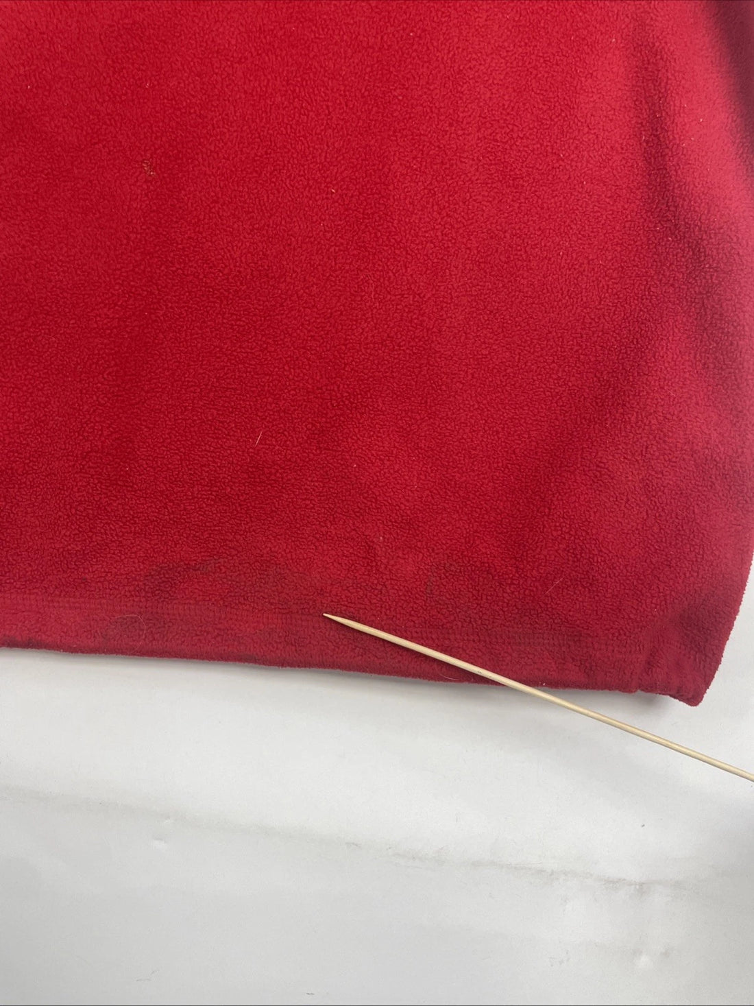 Vintage Nautica Jeans 1/4 Zip Pullover Fleece Jacket Size Large Red