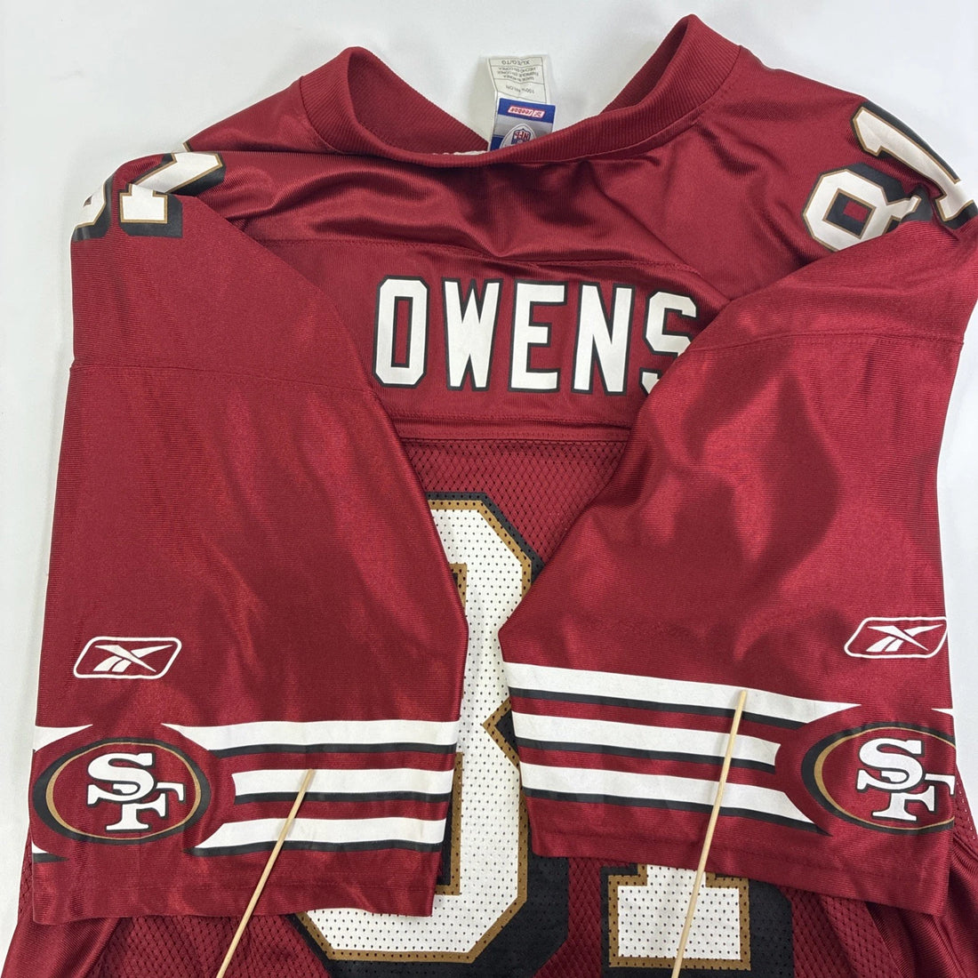 Vintage San Francisco 49ers Terrell Owens Reebok Jersey Size XL NFL