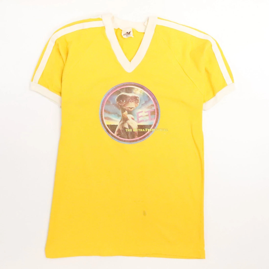 Vintage E.T. The Extra Terrestrial T-Shirt Size Medium Yellow 80s