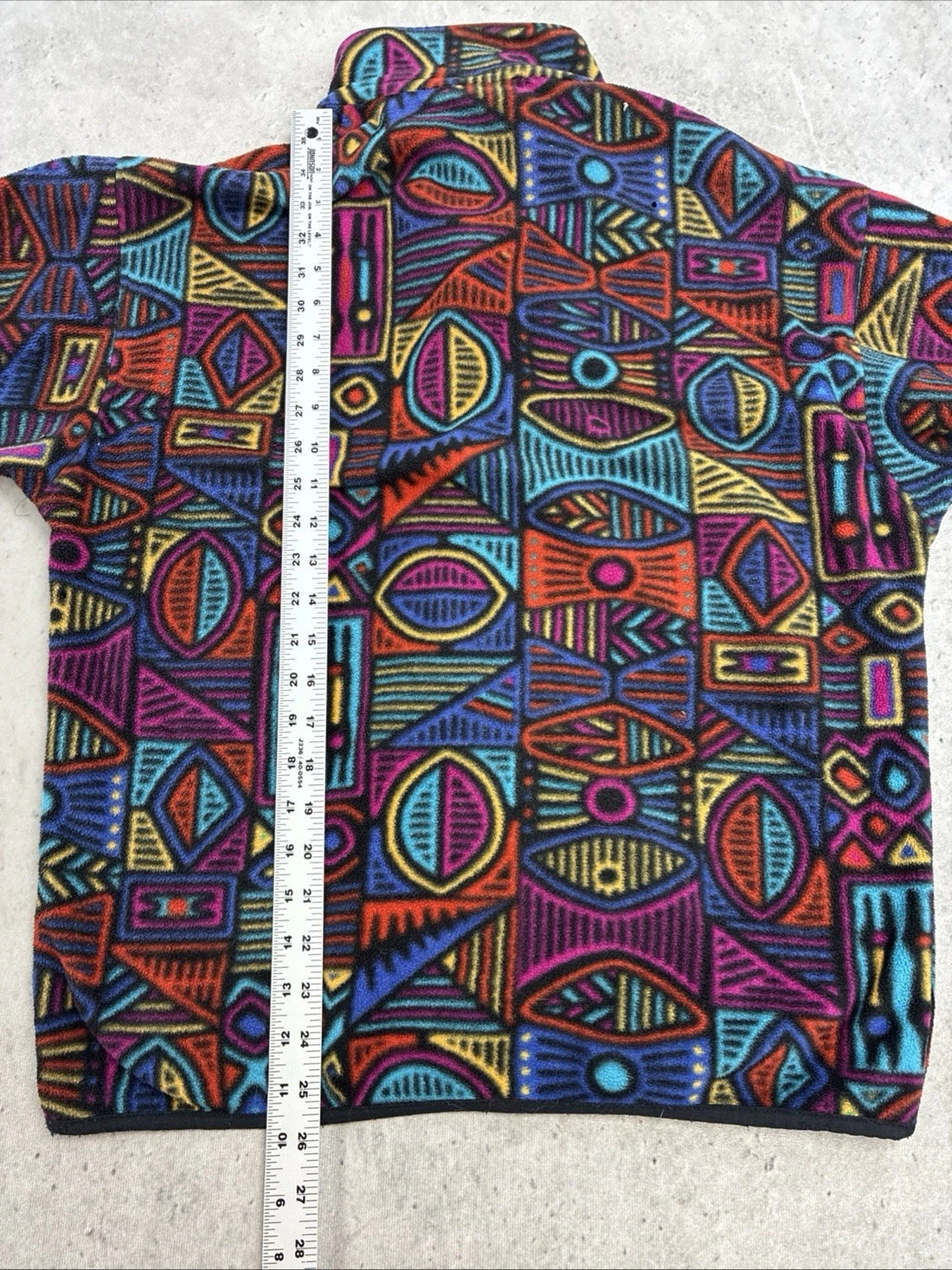 Vintage Patagonia Aztec Aboriginal Synchilla Snap T Fleece Jacket Medium 90s