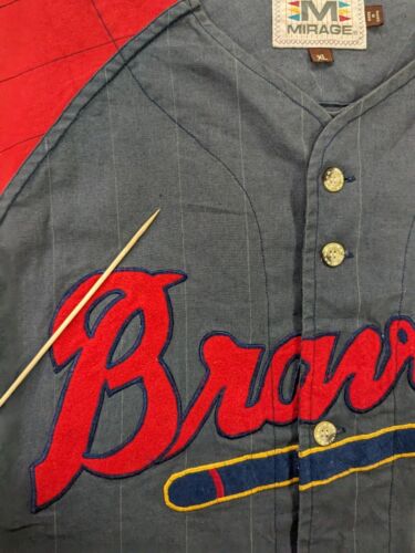 Atlanta Braves Mirage Baseball Jersey Size XL Cooperstown Collection MLB
