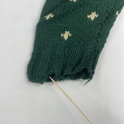 Vintage Snowflake Wool Cowichan Cardigan Sweater Size Medium Fair Isle Green