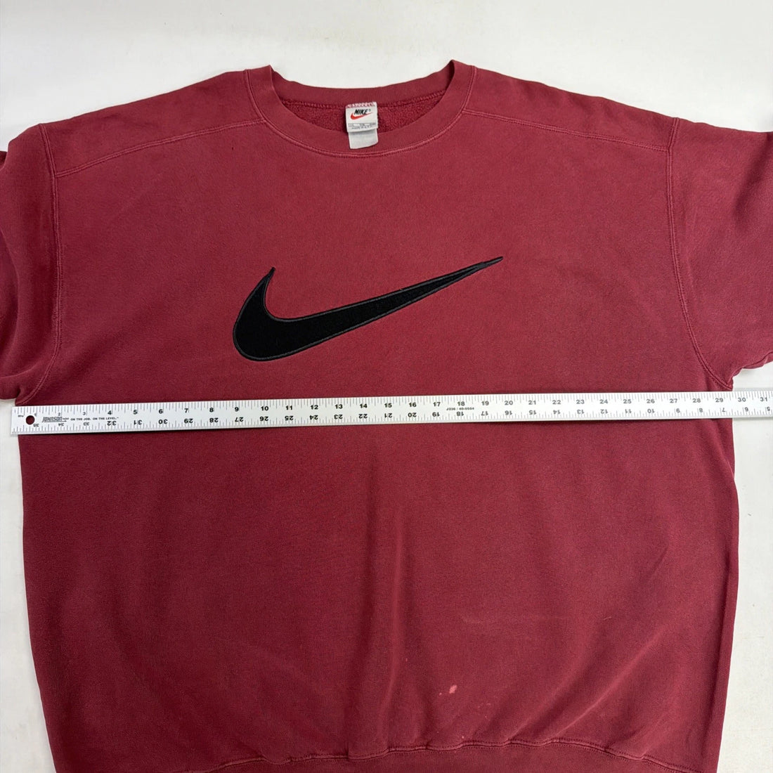 Vintage Nike Crewneck Sweatshirt Size 2XL Red Big Swoosh 90s