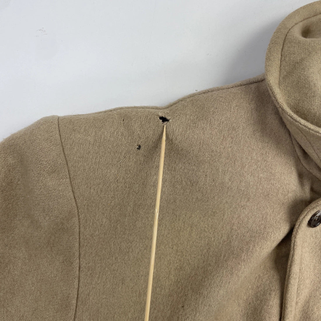 Vintage Wool Coat Jacket Size XL Brown