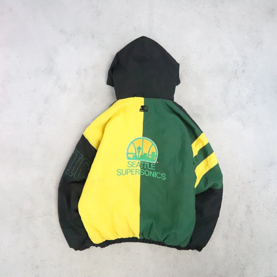 Seattle Supersonics Split Starter Puffer Jacket Size Large NBA