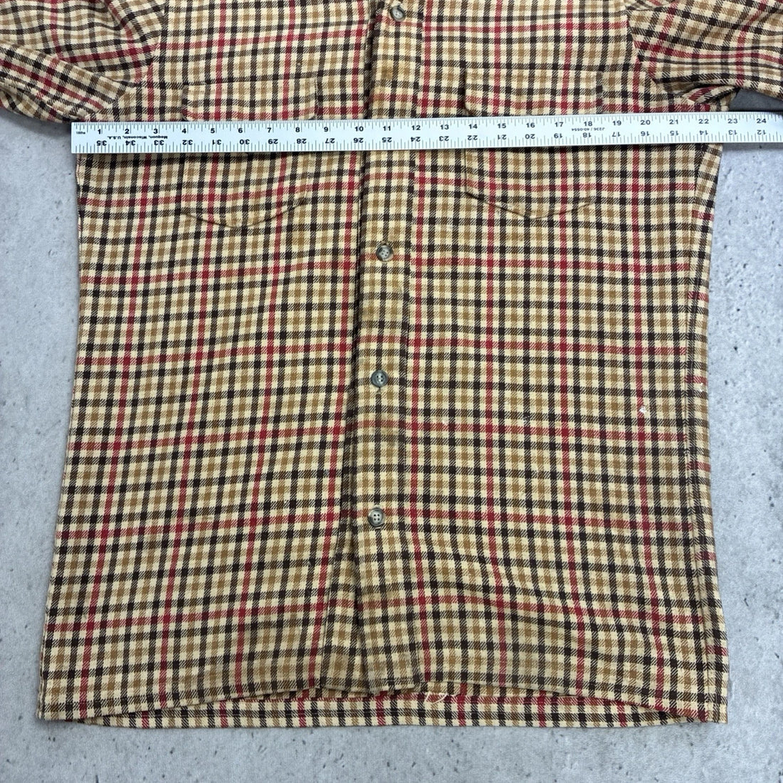 Vintage Gingham Button Up Shirt Size Large