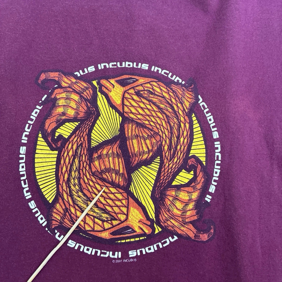 Vintage Incubus Band Music T-Shirt Size XL 2001