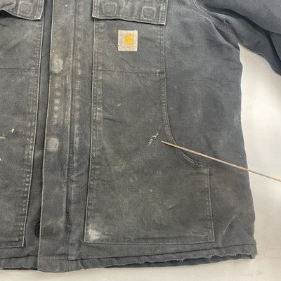 Carhartt Canvas Arctic Work Jacket Size XL Black