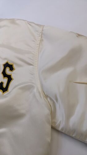 Vintage Pittsburgh Pirates Starter Satin Bomber Jacket XL Diamond Collection MLB