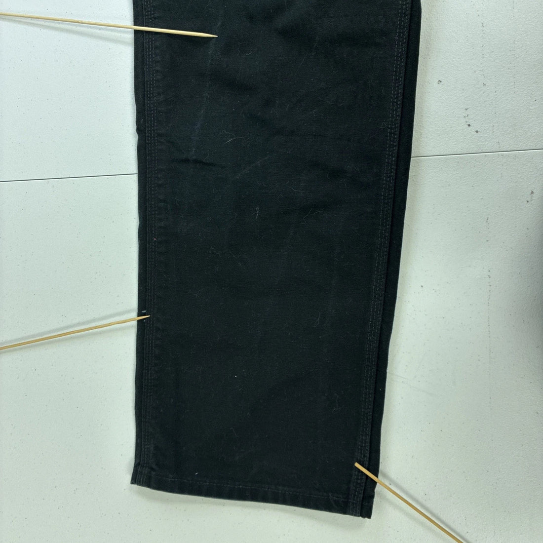 Carhartt Canvas Carpenter Work Pants Size 34 X 32 Black