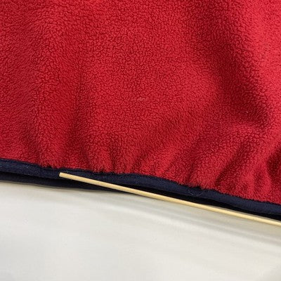 Vintage L.L. Bean Pullover Fleece Jacket Size XL Red