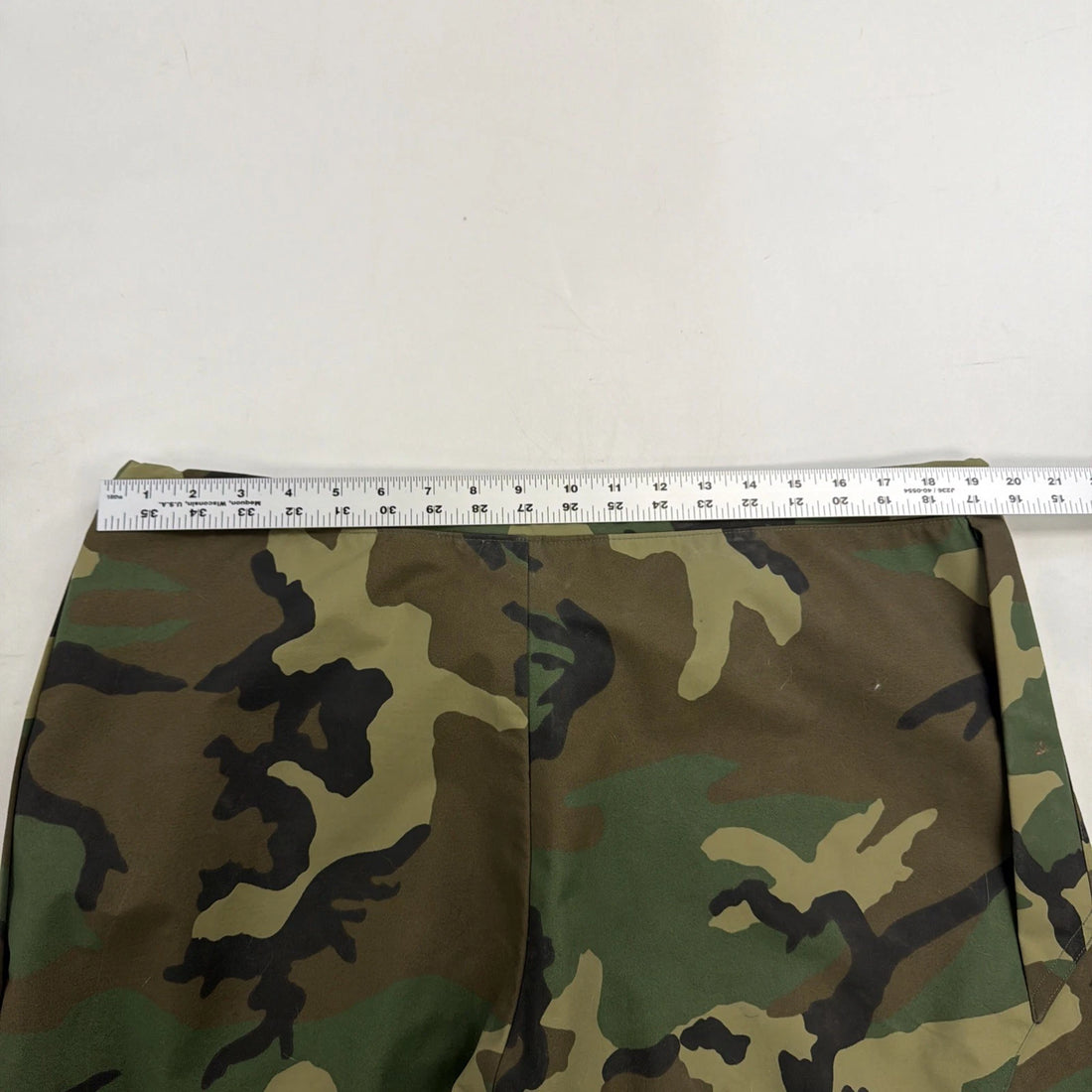 Vintage Woodland Camo Nylon Cold Weather Trousers Pants Size Large