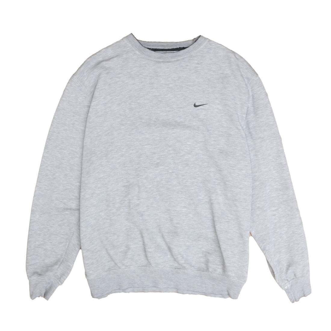 Vintage Nike Sweatshirt Crewneck Size Large Gray Embroidered Swoosh