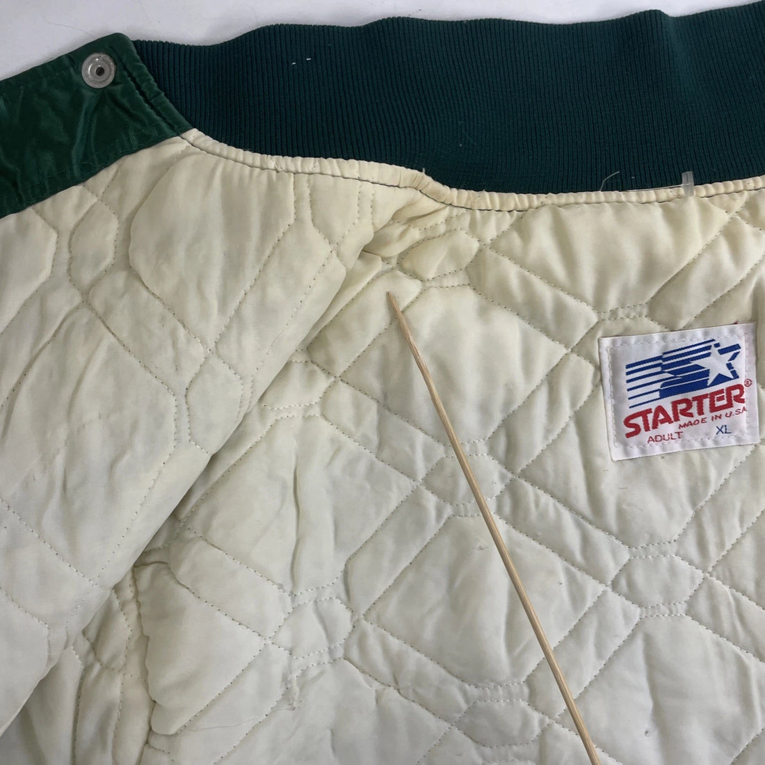 Vintage Miami Hurricanes Starter Satin Bomber Jacket Size XL NCAA