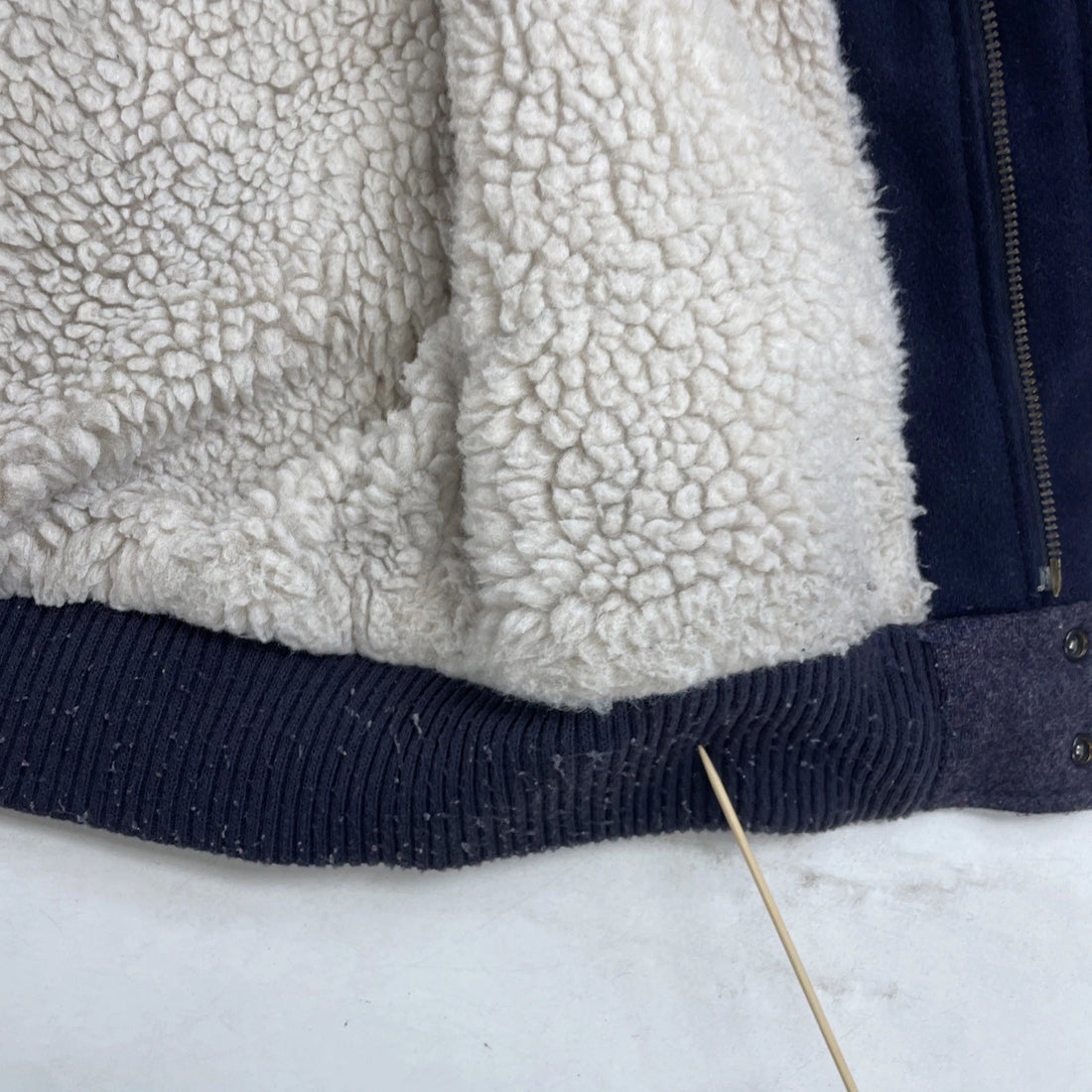 Vintage Town & Country Gordon Ferguson Wool Bomber Jacket Large Sherpa Lined