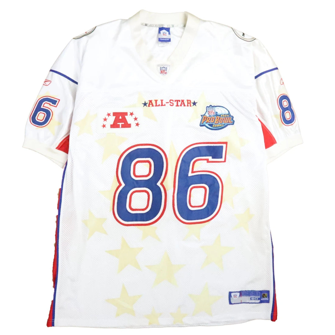 Vintage Hines Ward All Star Pro Bowl 2004 Authentic Reebok Jersey Size 60 NFL