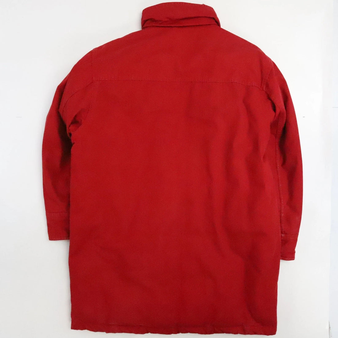 Vintage Eddie Bauer Barn Coat Chore Parka Work Jacket Large Red Insulated