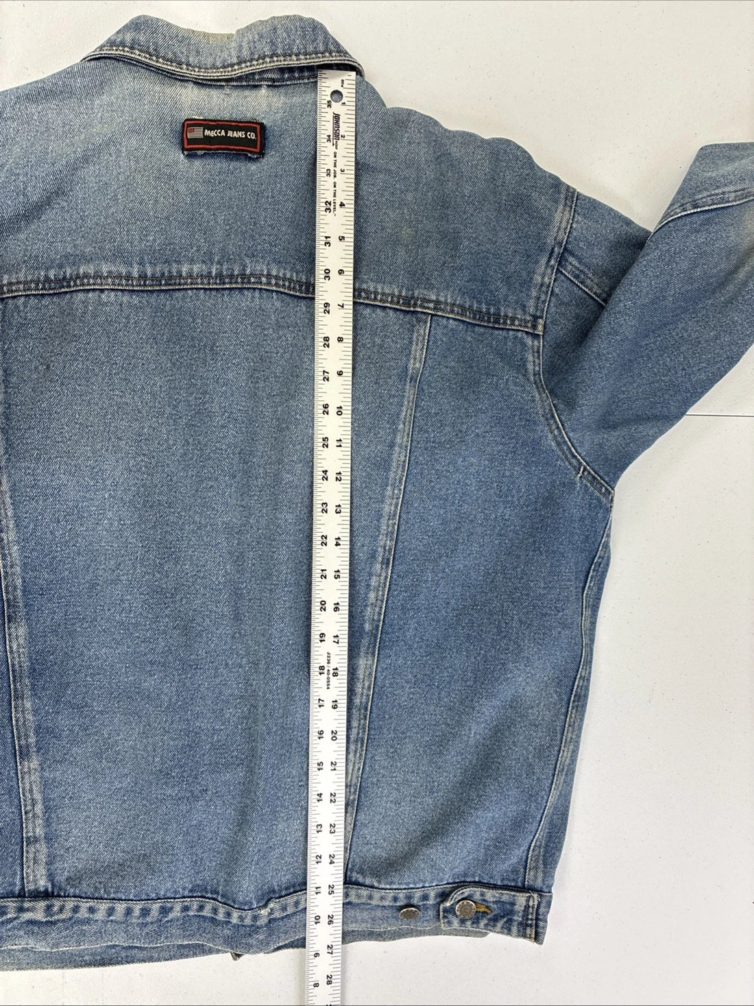 Vintage Mecca Jeans Co. Denim Trucker Jacket Size Large Y2K