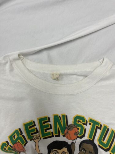 Vintage Boston Celtics Green Stuff Caricature T-Shirt Size XL 80s NBA