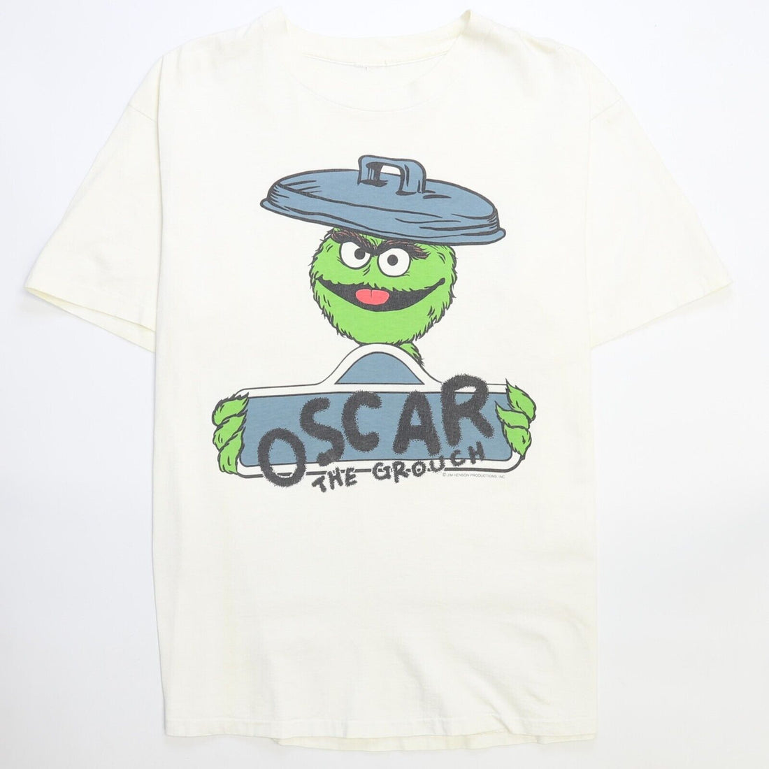 Vintage Oscar The Grouch Sesame Street T-Shirt Size XL 90s