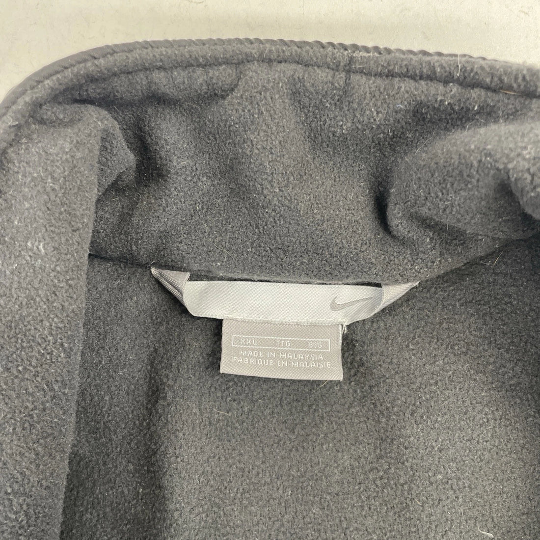 Vintage Nike 1/2 Zip Pullover Fleece Jacket Size 2XL Black