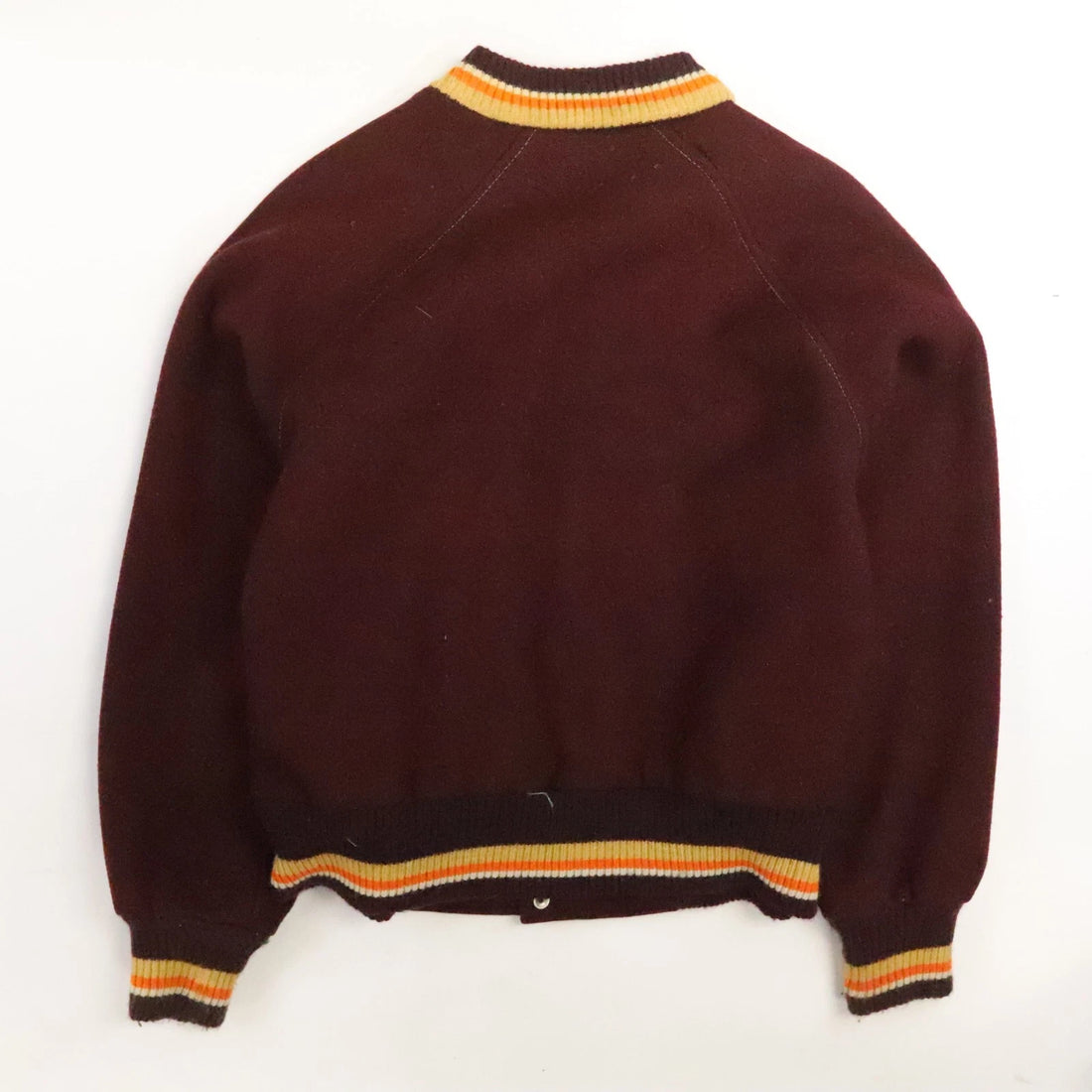 Vintage Steelers Steelmark Wool Varsity Jacket Size XL Burgundy