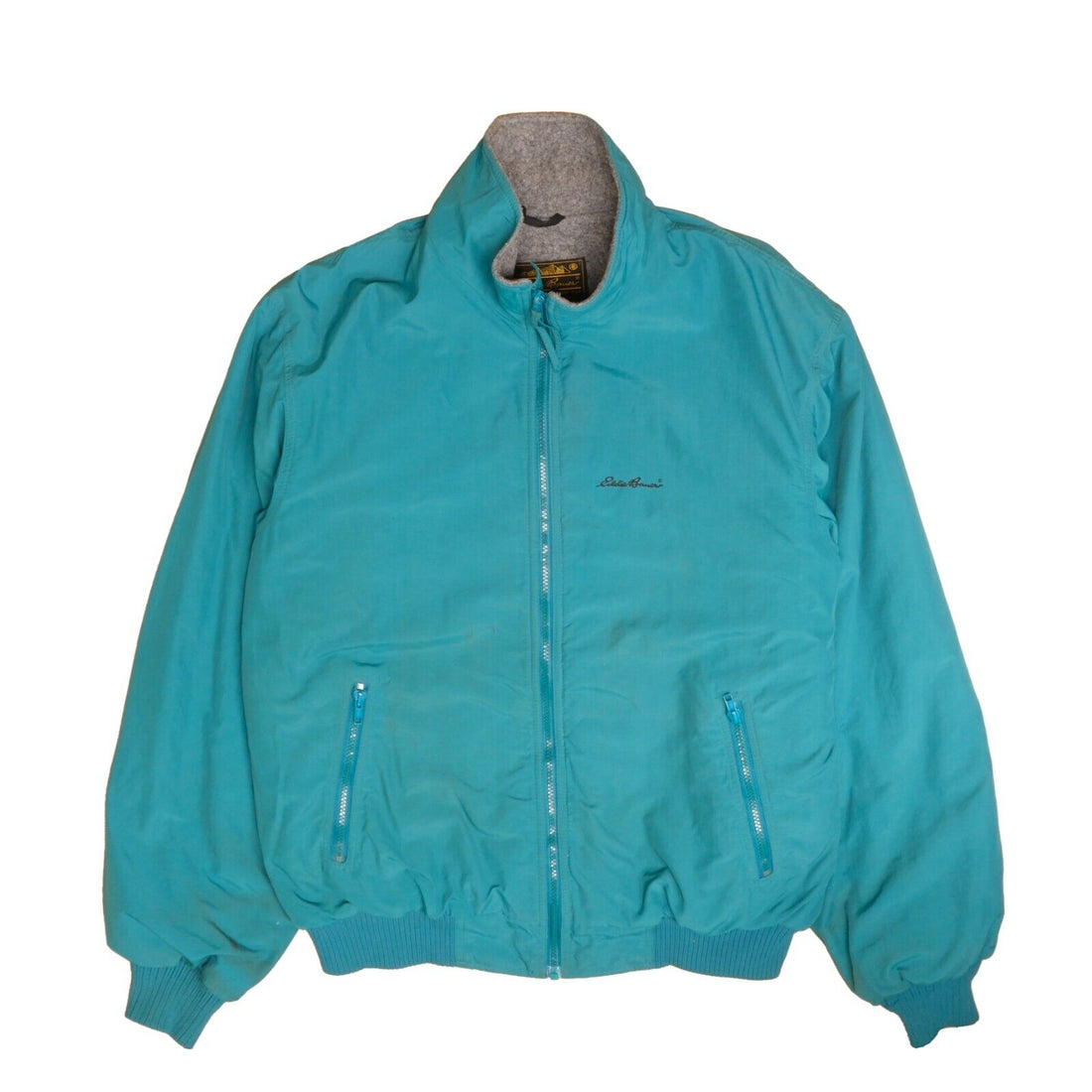 Vintage Eddie Bauer Bomber Jacket Size XL Teal Fleece Lined – Throwback  Vault