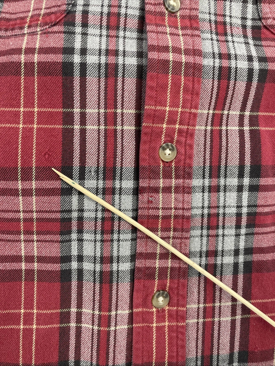 Carhartt Button Up Shirt Size Large Red Plaid