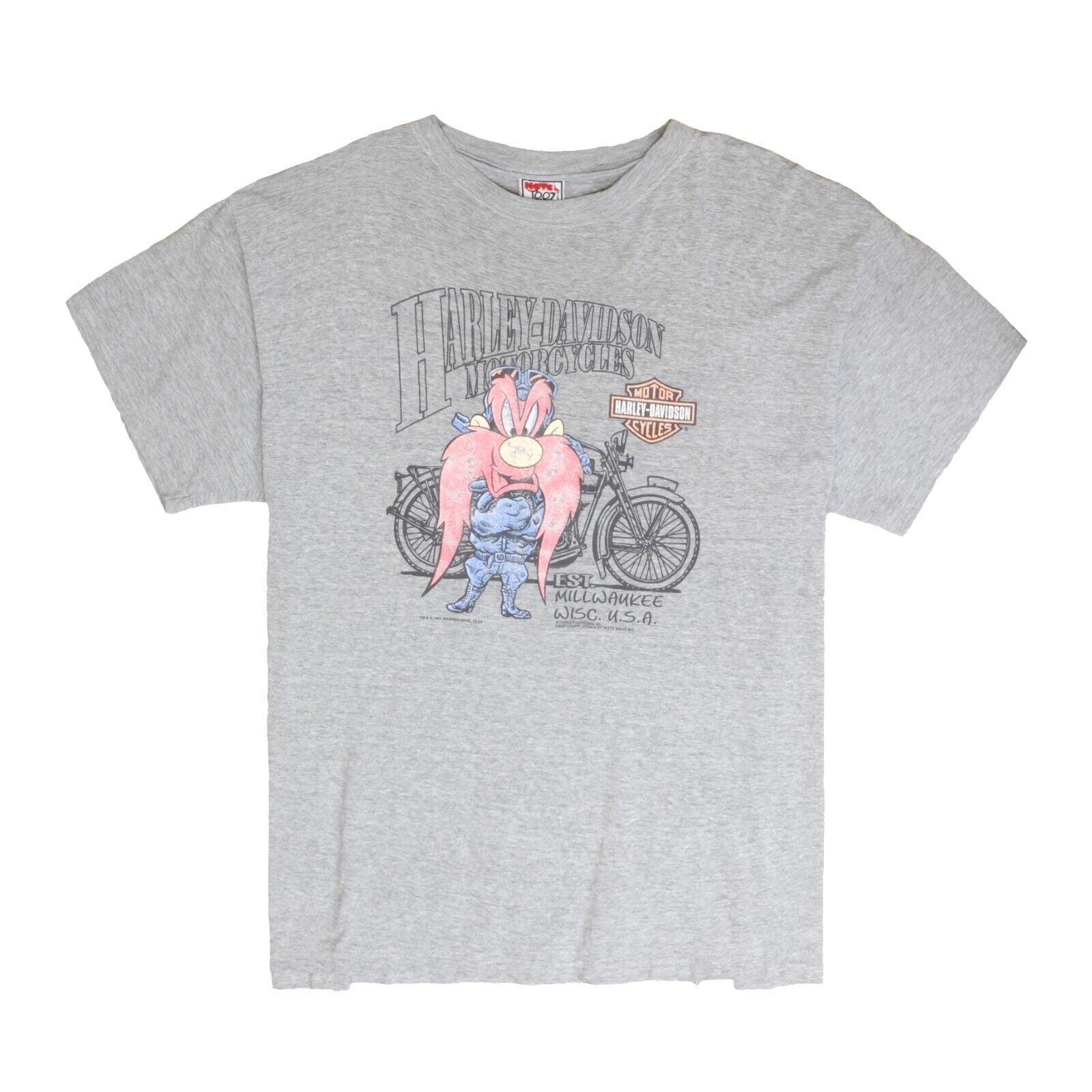 Vintage Harley Davidson Motorcycles Yosemite Sam T-Shirt XL