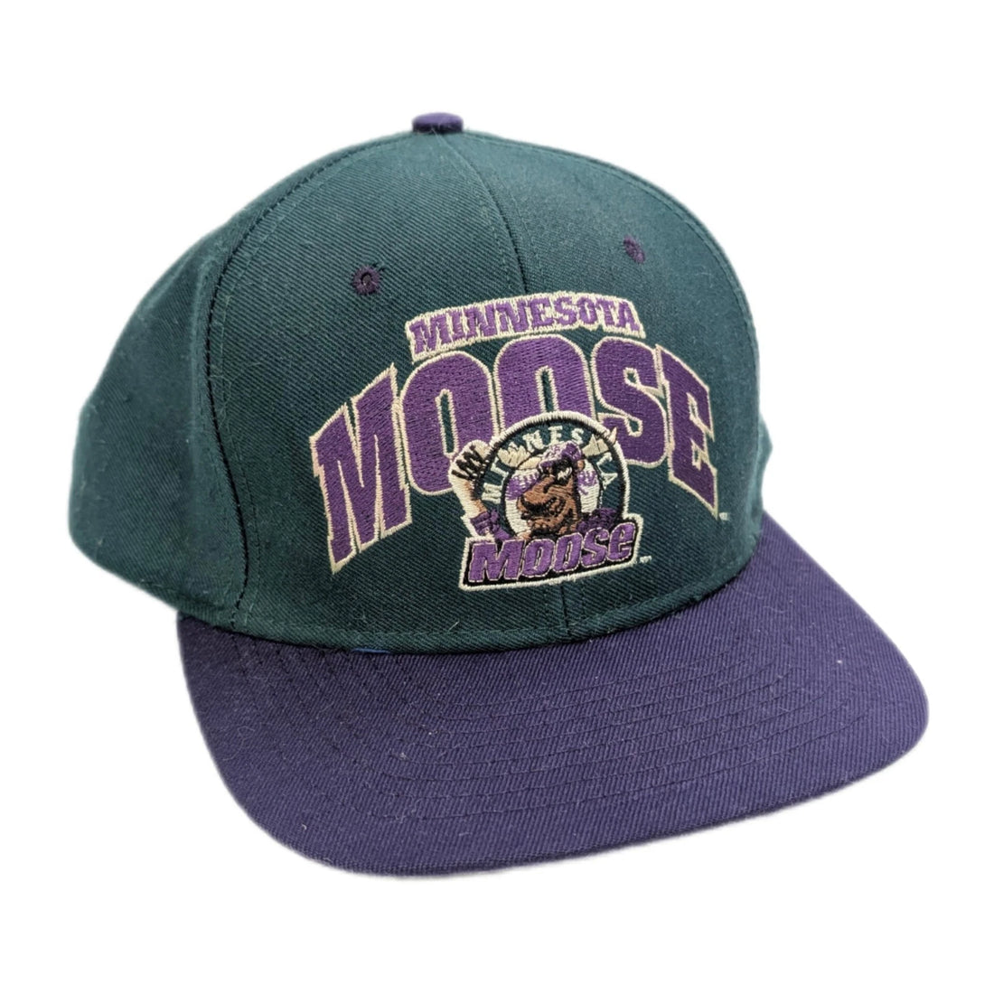 Vintage Minnesota Moose Wool Snapback Hat OSFA IHL