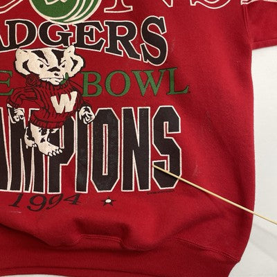 Vintage Wisconsin Badgers Rose Bowl Champions Spell Out Sweatshirt XL 1994 NCAA
