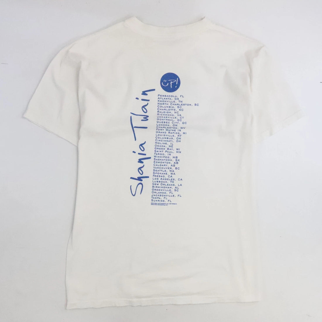 Vintage Shania Twain Up Tour T-Shirt Size XL 2004