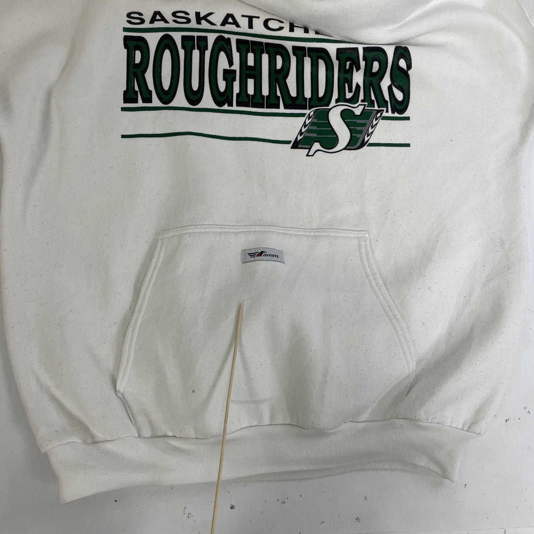 Vintage Saskatchewan Roughriders Ravens Sweatshirt Hoodie Size Large CFL