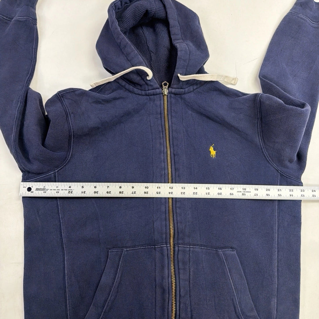 Polo Ralph Lauren Full Zip Sweatshirt Hoodie Size Medium Blue