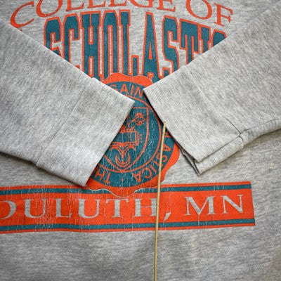 Vintage College Of St Scholastica Duluth Crest Crewneck Sweatshirt Size 2XL