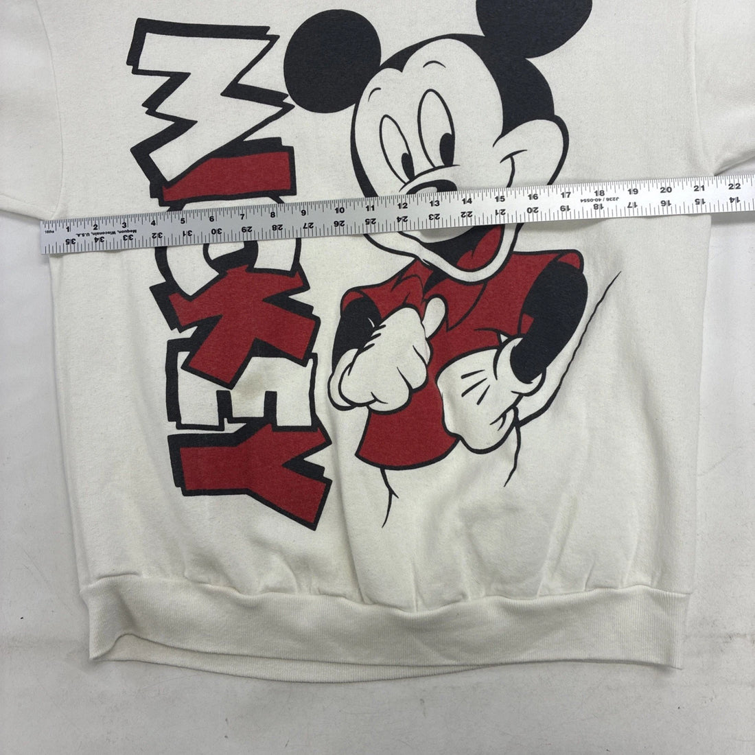 Vintage Mickey Mouse Disney Sweatshirt Size XL Double Sided 80s 90s