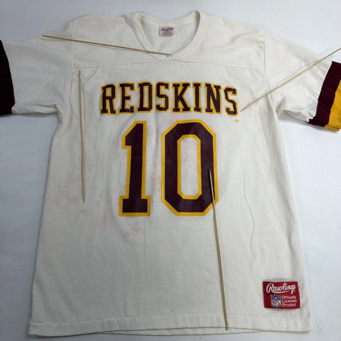 Vintage Washington Redskins Rawlings T-Shirt Size Large NFL