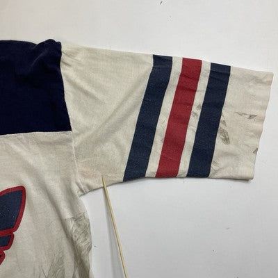 Vintage Adidas Trefoil Raglan T-Shirt Size Small Double Sided