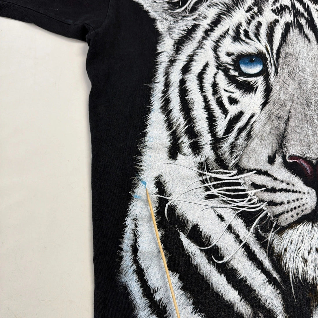 Vintage White Tiger T-Shirt Size Large Nature Animals 1992 90s