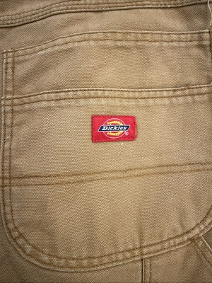 Dickies Canvas Carpenter Double Knee Work Pants Size XL Brown