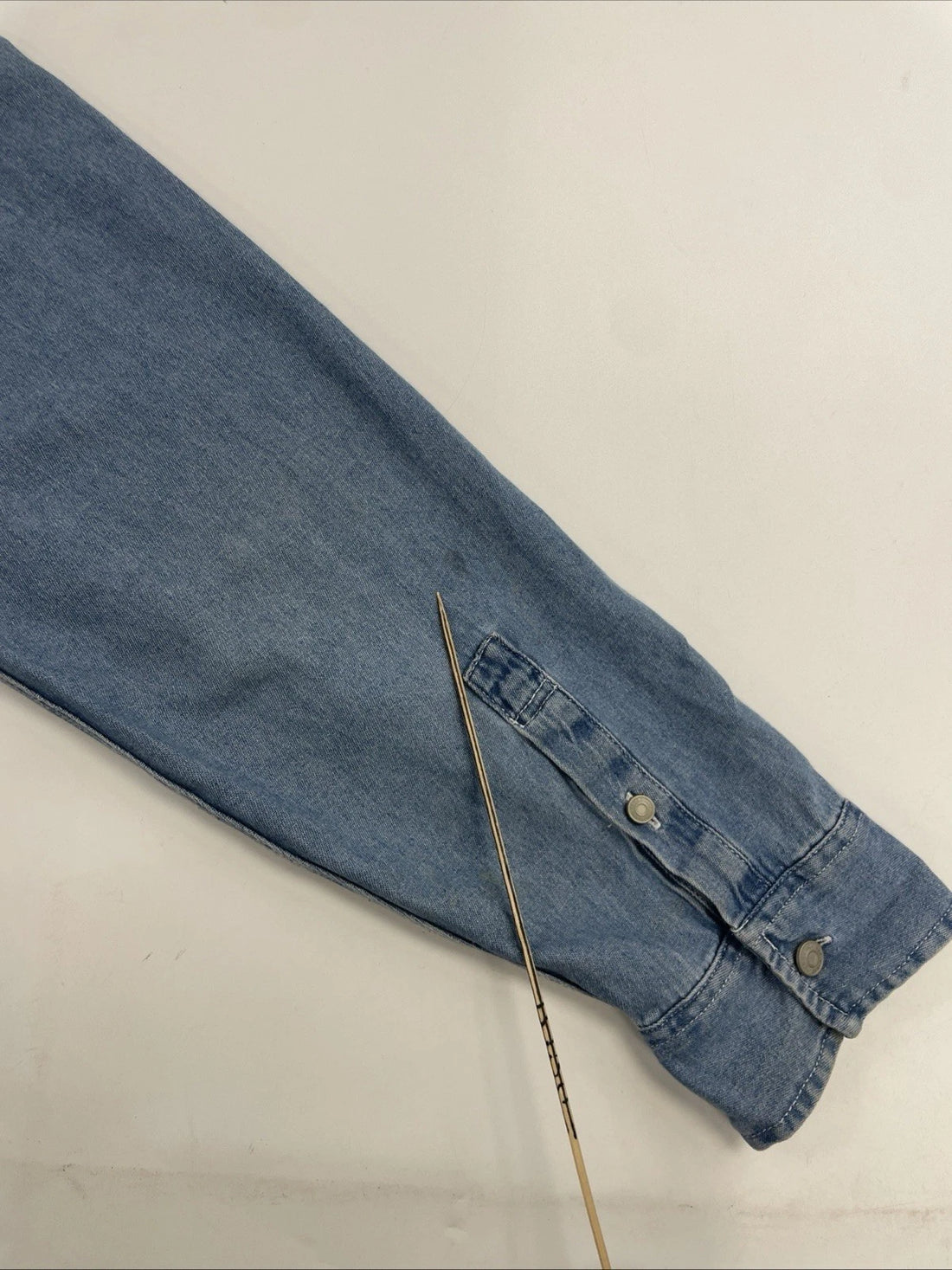 Tommy HIlfiger Flag Pocket Denim Button Up Shirt Size XL