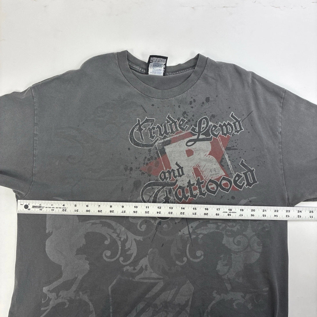 Vintage Edge Crude Lewd Tattooed Wrestling T-Shirt Size XL WWE