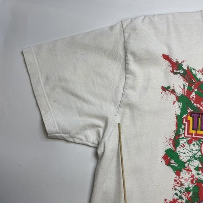 Vintage The Joker T-Shirt Size Large White DC Comics Batman