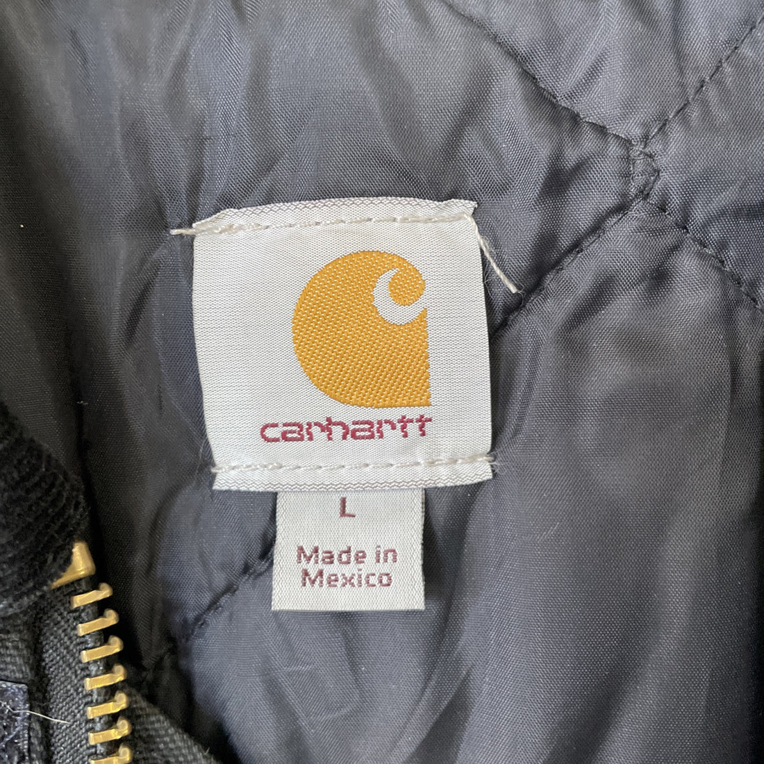 Carhartt Canvas Arctic Work Jacket Size Large Black